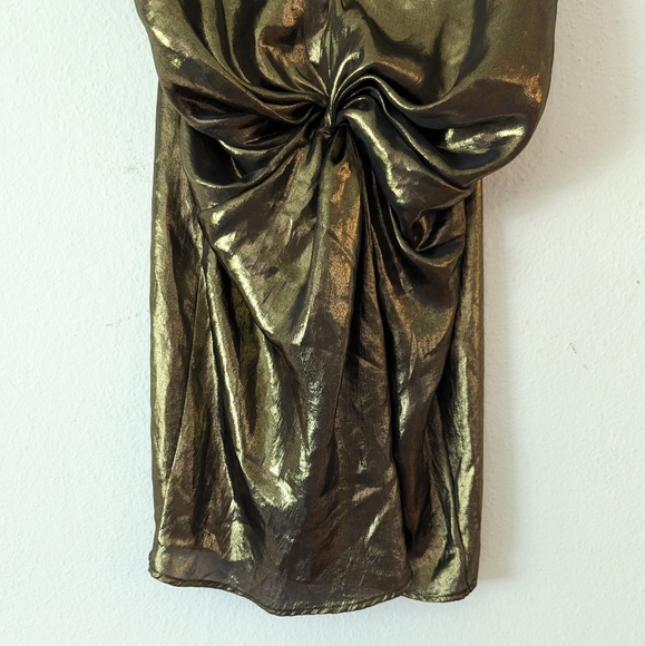 NWT Free People Twist Of Gold Mini Dress - Picture 6 of 11